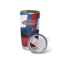 Faroe Islands National Day Tumbler Cup Olavsoka Faroes Map With Tjaldur - Wonder Print Shop