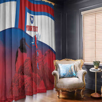 Faroe Islands National Day Window Curtain Olavsoka Faroes Map With Tjaldur - Wonder Print Shop
