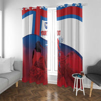 Faroe Islands National Day Window Curtain Olavsoka Faroes Map With Tjaldur - Wonder Print Shop