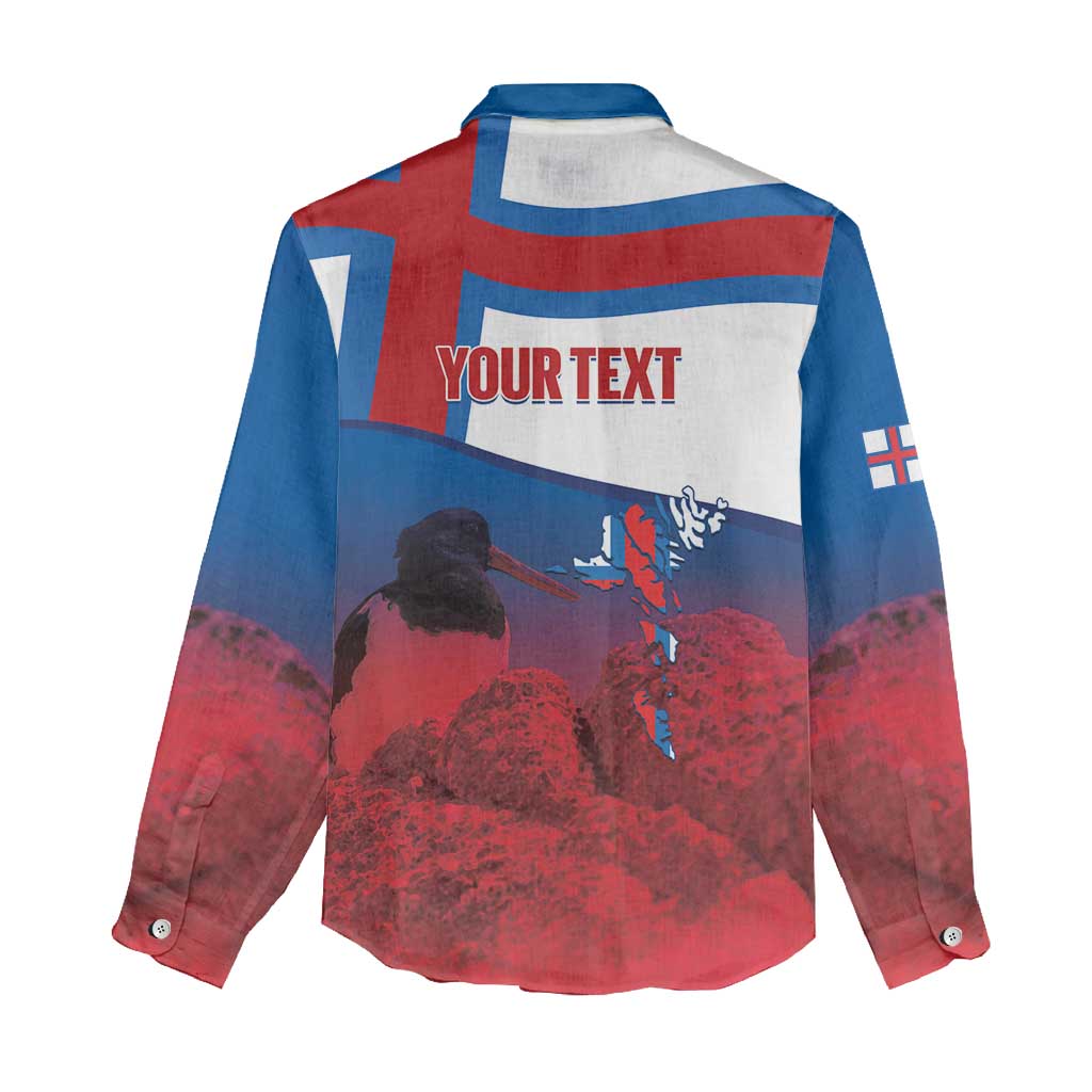 Faroe Islands National Day Women Casual Shirt Olavsoka Faroes Map With Tjaldur - Wonder Print Shop