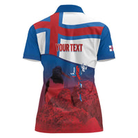 Faroe Islands National Day Women Polo Shirt Olavsoka Faroes Map With Tjaldur - Wonder Print Shop