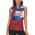 Faroe Islands National Day Women Sleeveless Polo Shirt Olavsoka Faroes Map With Tjaldur - Wonder Print Shop