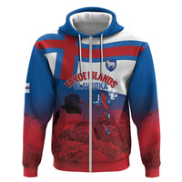 Faroe Islands National Day Zip Hoodie Olavsoka Faroes Map With Tjaldur - Wonder Print Shop