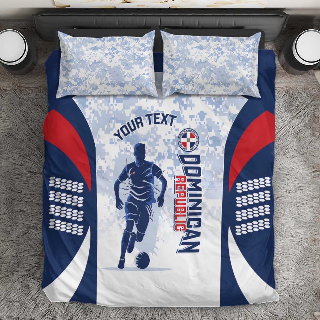 Custom Dominican Republic Football Bedding Set Vamos Los Quisqueyanos - Wonder Print Shop