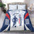 Custom Dominican Republic Football Bedding Set Vamos Los Quisqueyanos - Wonder Print Shop