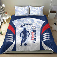 Custom Dominican Republic Football Bedding Set Vamos Los Quisqueyanos - Wonder Print Shop