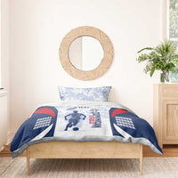 Custom Dominican Republic Football Bedding Set Vamos Los Quisqueyanos - Wonder Print Shop