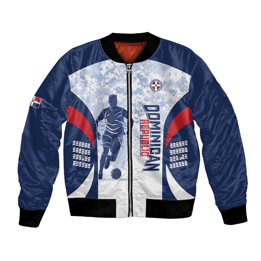 Custom Dominican Republic Football Bomber Jacket Vamos Los Quisqueyanos - Wonder Print Shop