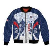Custom Dominican Republic Football Bomber Jacket Vamos Los Quisqueyanos - Wonder Print Shop