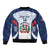 Custom Dominican Republic Football Bomber Jacket Vamos Los Quisqueyanos - Wonder Print Shop