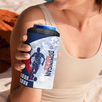 Custom Dominican Republic Football 4 in 1 Can Cooler Tumbler Vamos Los Quisqueyanos - Wonder Print Shop