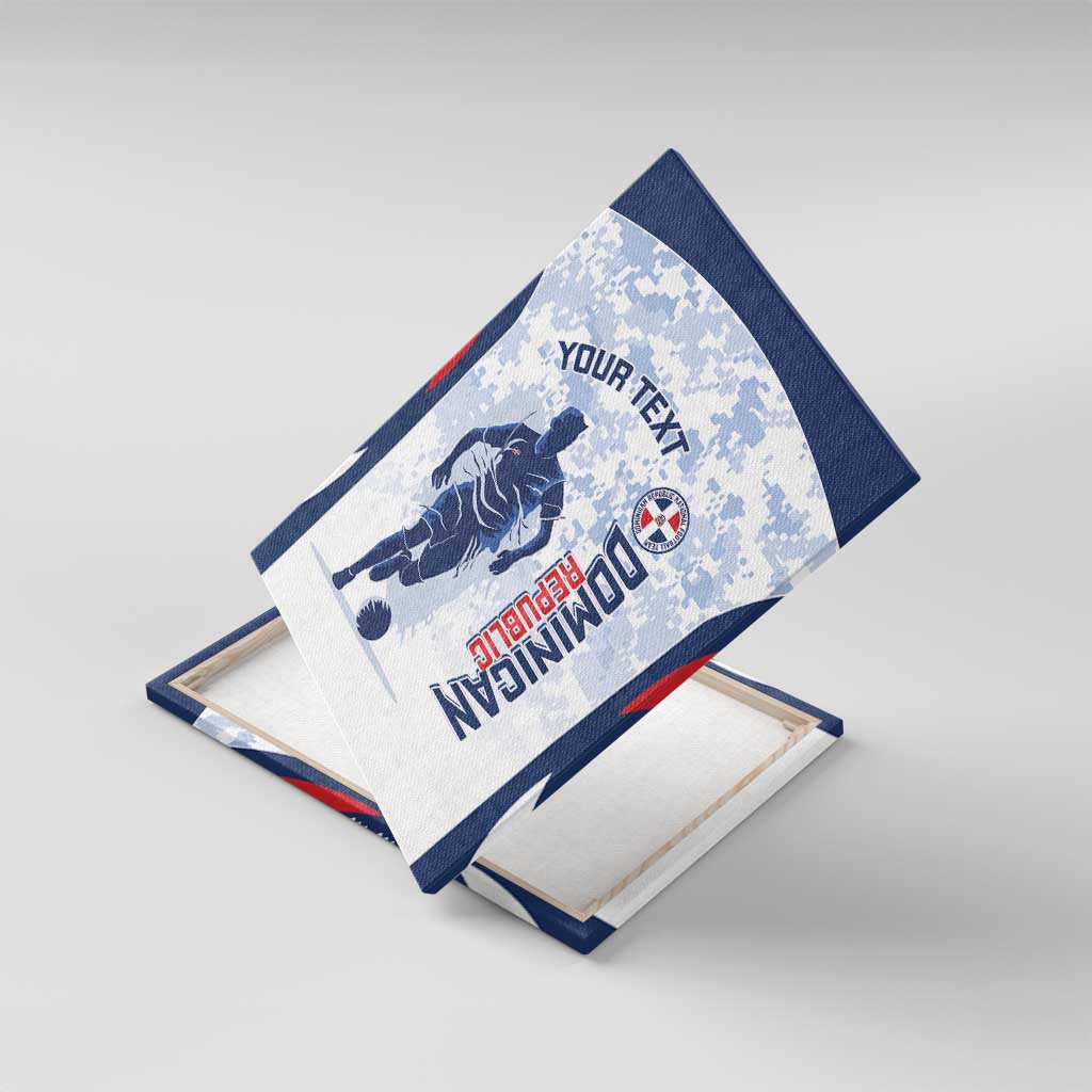 Custom Dominican Republic Football Canvas Wall Art Vamos Los Quisqueyanos - Wonder Print Shop