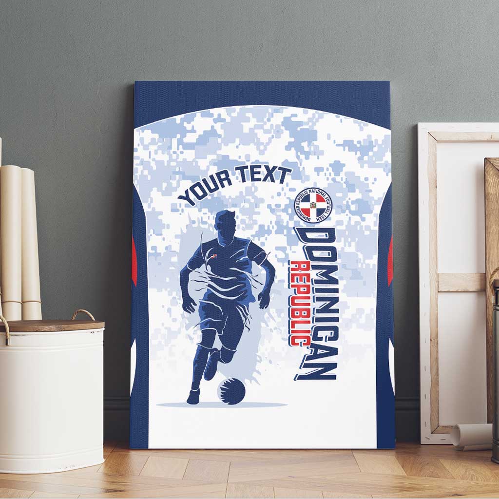 Custom Dominican Republic Football Canvas Wall Art Vamos Los Quisqueyanos - Wonder Print Shop