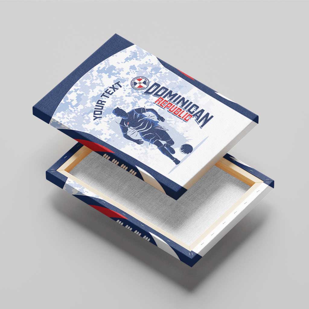 Custom Dominican Republic Football Canvas Wall Art Vamos Los Quisqueyanos - Wonder Print Shop