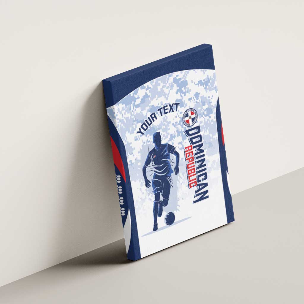 Custom Dominican Republic Football Canvas Wall Art Vamos Los Quisqueyanos - Wonder Print Shop