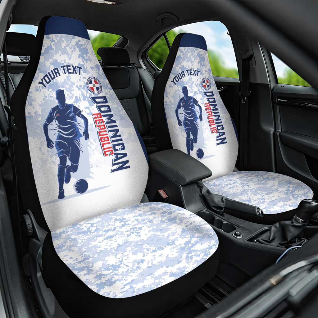 Custom Dominican Republic Football Car Seat Cover Vamos Los Quisqueyanos - Wonder Print Shop