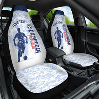 Custom Dominican Republic Football Car Seat Cover Vamos Los Quisqueyanos - Wonder Print Shop