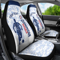 Custom Dominican Republic Football Car Seat Cover Vamos Los Quisqueyanos - Wonder Print Shop