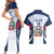 Custom Dominican Republic Football Couples Matching Short Sleeve Bodycon Dress and Hawaiian Shirt Vamos Los Quisqueyanos - Wonder Print Shop