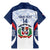 Custom Dominican Republic Football Family Matching Mermaid Dress and Hawaiian Shirt Vamos Los Quisqueyanos - Wonder Print Shop