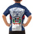 Custom Dominican Republic Football Family Matching Off The Shoulder Long Sleeve Dress and Hawaiian Shirt Vamos Los Quisqueyanos - Wonder Print Shop