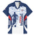 Custom Dominican Republic Football Family Matching Off The Shoulder Long Sleeve Dress and Hawaiian Shirt Vamos Los Quisqueyanos - Wonder Print Shop