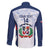 Custom Dominican Republic Football Family Matching Off The Shoulder Long Sleeve Dress and Hawaiian Shirt Vamos Los Quisqueyanos - Wonder Print Shop