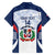 Custom Dominican Republic Football Family Matching Off Shoulder Maxi Dress and Hawaiian Shirt Vamos Los Quisqueyanos - Wonder Print Shop