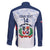 Custom Dominican Republic Football Family Matching Puletasi and Hawaiian Shirt Vamos Los Quisqueyanos - Wonder Print Shop