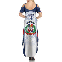 Custom Dominican Republic Football Family Matching Summer Maxi Dress and Hawaiian Shirt Vamos Los Quisqueyanos - Wonder Print Shop