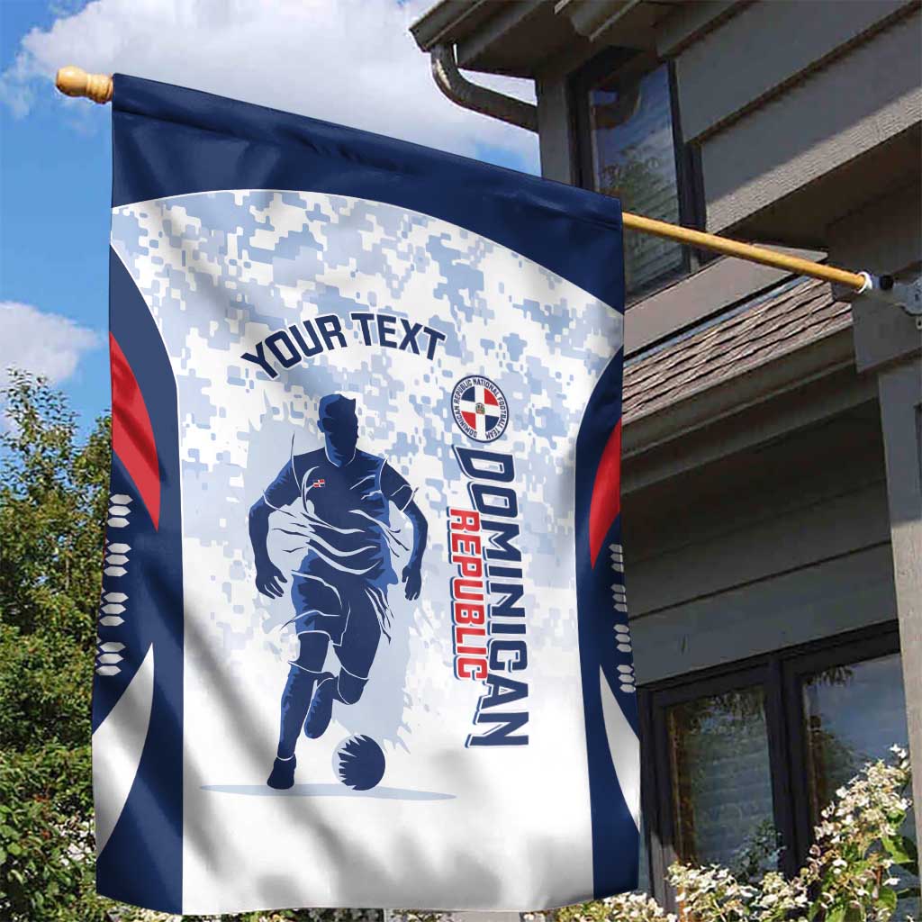 Custom Dominican Republic Football Garden Flag Vamos Los Quisqueyanos - Wonder Print Shop