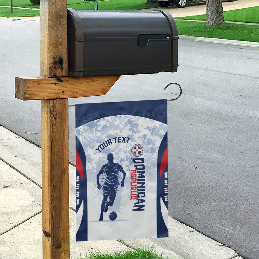 Custom Dominican Republic Football Garden Flag Vamos Los Quisqueyanos - Wonder Print Shop