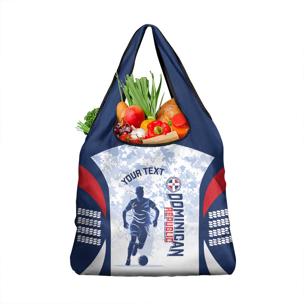 Custom Dominican Republic Football Grocery Bag Vamos Los Quisqueyanos - Wonder Print Shop