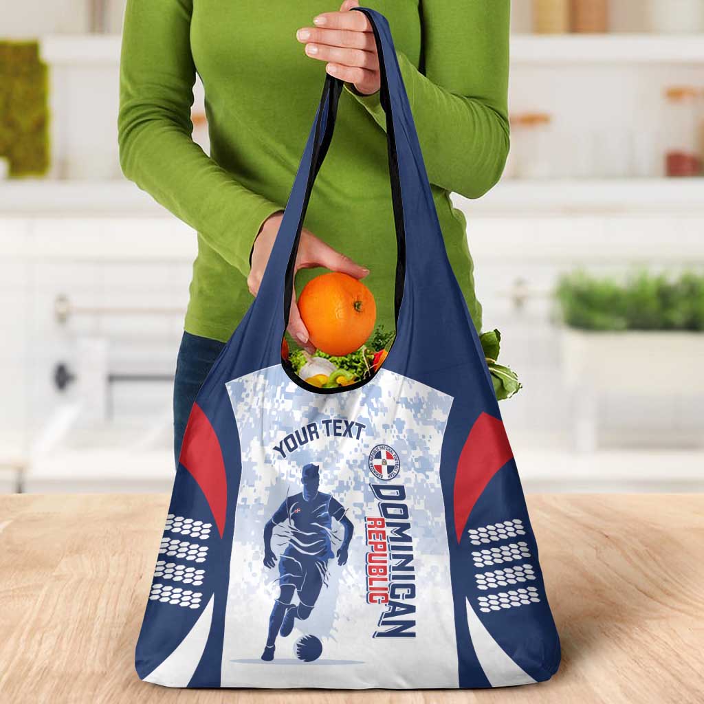 Custom Dominican Republic Football Grocery Bag Vamos Los Quisqueyanos - Wonder Print Shop