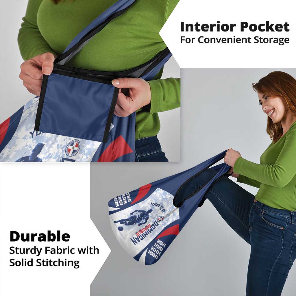 Custom Dominican Republic Football Grocery Bag Vamos Los Quisqueyanos - Wonder Print Shop