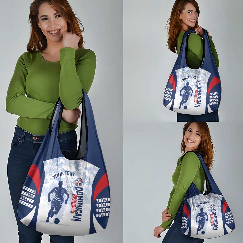 Custom Dominican Republic Football Grocery Bag Vamos Los Quisqueyanos - Wonder Print Shop