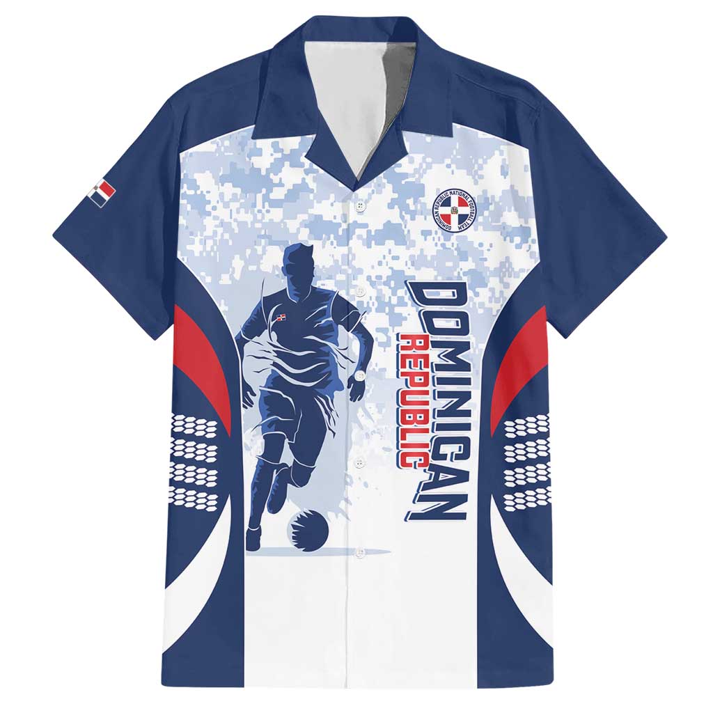 Custom Dominican Republic Football Hawaiian Shirt Vamos Los Quisqueyanos - Wonder Print Shop