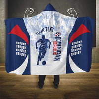 Custom Dominican Republic Football Hooded Blanket Vamos Los Quisqueyanos - Wonder Print Shop