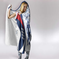 Custom Dominican Republic Football Hooded Blanket Vamos Los Quisqueyanos - Wonder Print Shop