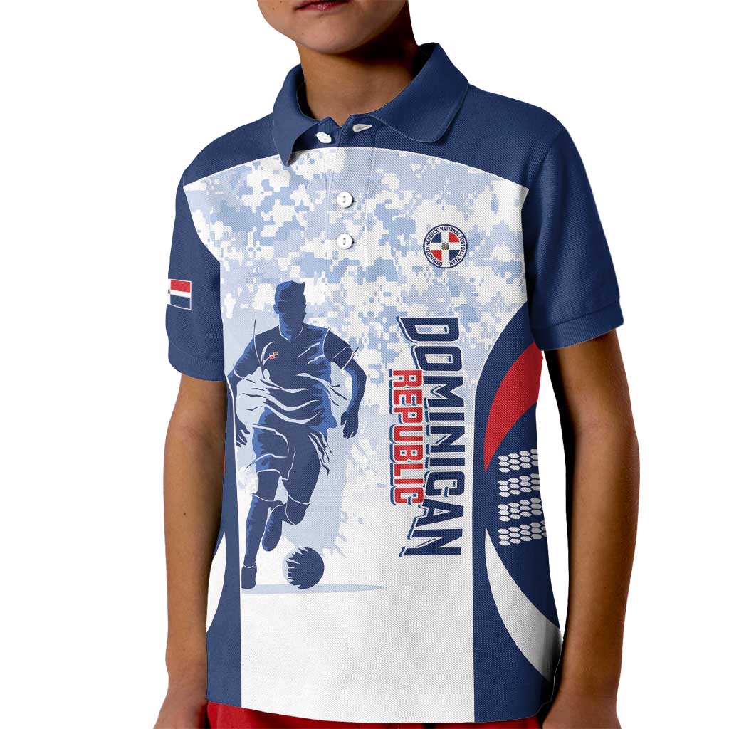 Custom Dominican Republic Football Kid Polo Shirt Vamos Los Quisqueyanos - Wonder Print Shop