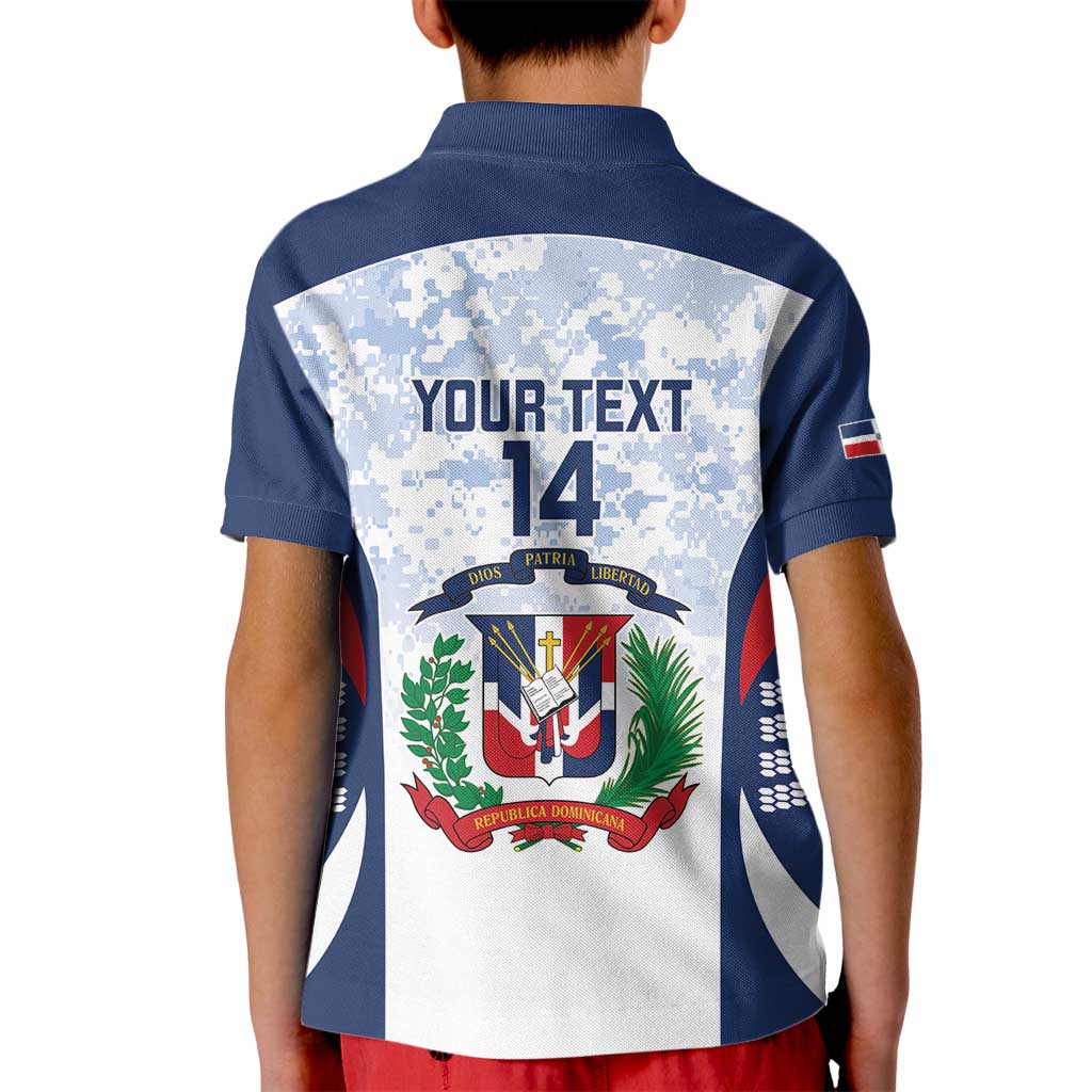 Custom Dominican Republic Football Kid Polo Shirt Vamos Los Quisqueyanos - Wonder Print Shop