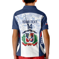 Custom Dominican Republic Football Kid Polo Shirt Vamos Los Quisqueyanos - Wonder Print Shop