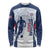 Custom Dominican Republic Football Long Sleeve Shirt Vamos Los Quisqueyanos - Wonder Print Shop