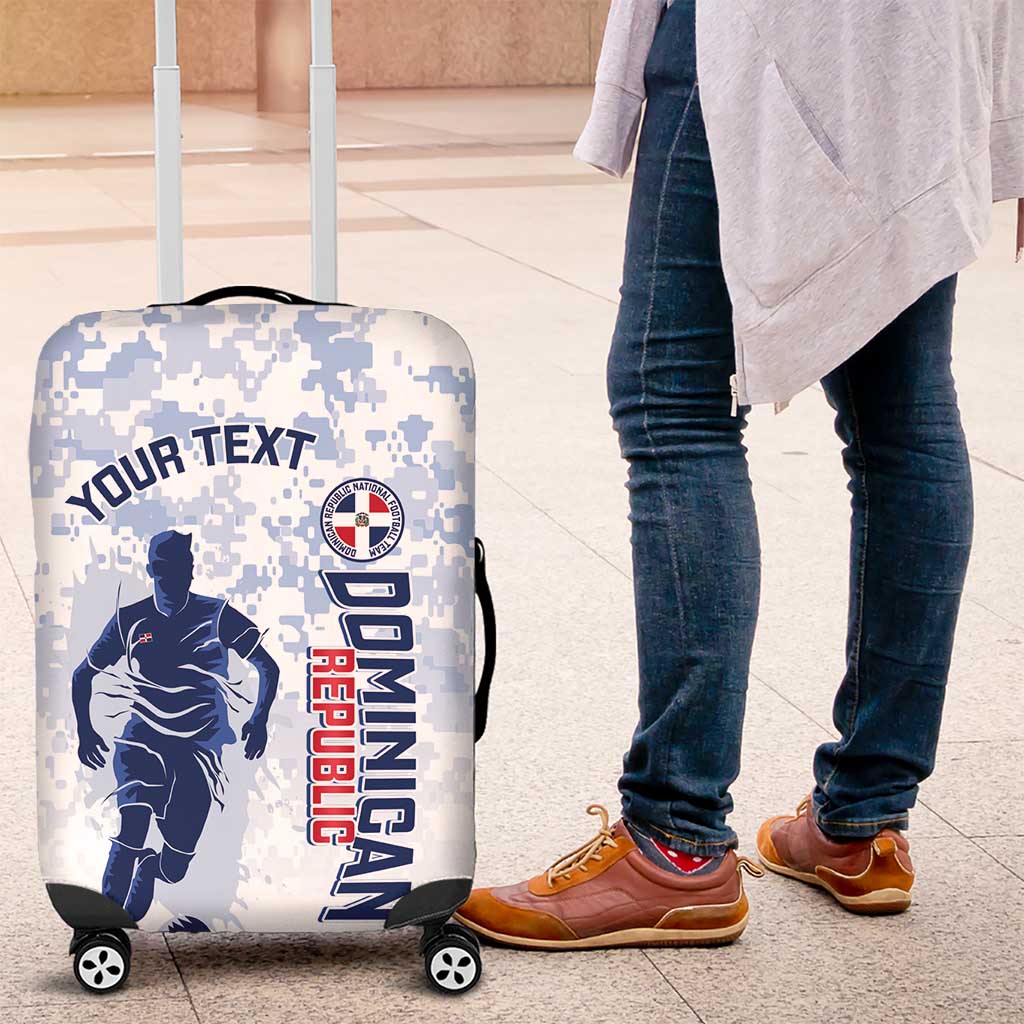 Custom Dominican Republic Football Luggage Cover Vamos Los Quisqueyanos - Wonder Print Shop