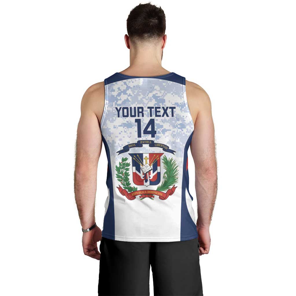 Custom Dominican Republic Football Men Tank Top Vamos Los Quisqueyanos - Wonder Print Shop
