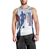 Custom Dominican Republic Football Men Tank Top Vamos Los Quisqueyanos - Wonder Print Shop