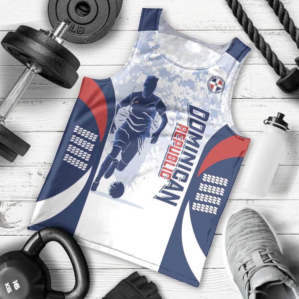 Custom Dominican Republic Football Men Tank Top Vamos Los Quisqueyanos - Wonder Print Shop