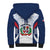 Custom Dominican Republic Football Sherpa Hoodie Vamos Los Quisqueyanos - Wonder Print Shop
