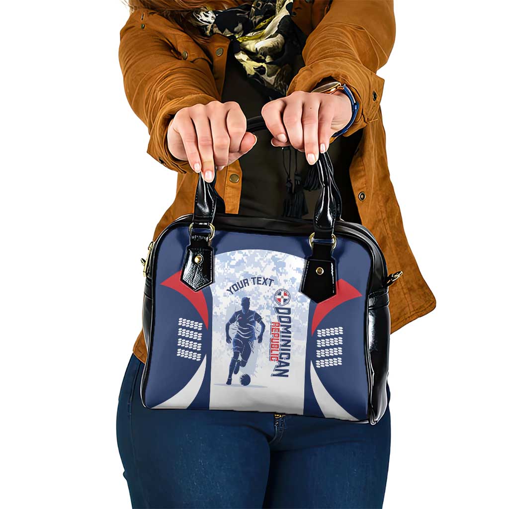 Custom Dominican Republic Football Shoulder Handbag Vamos Los Quisqueyanos - Wonder Print Shop
