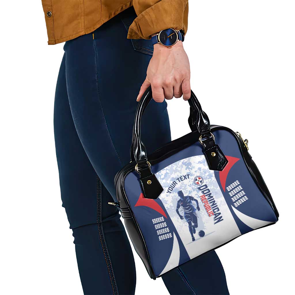 Custom Dominican Republic Football Shoulder Handbag Vamos Los Quisqueyanos - Wonder Print Shop